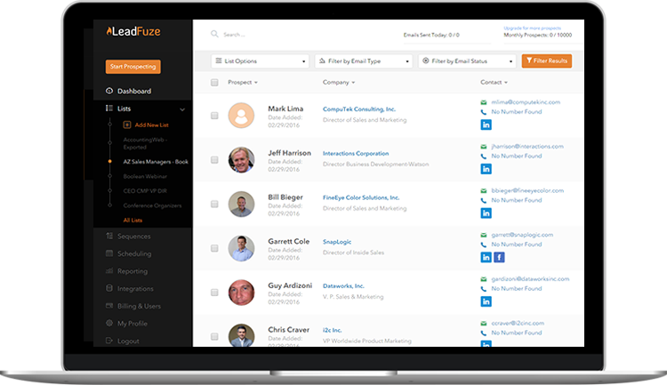 leadfuze's tweet photo. Tired of chasing #Leads? Over 350,000 prospects are added every month to #LeadFuze. https://t.co/SjB2Sti2P9 https://t.co/X9oJFlZrCS