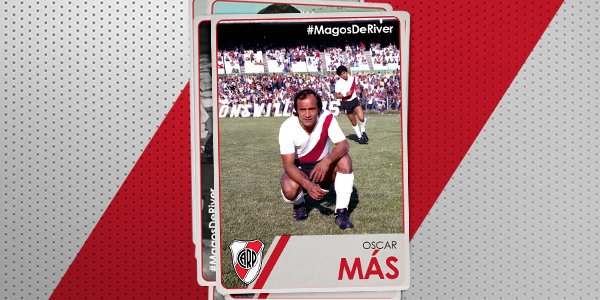 RiverPlate's tweet photo. Hoy, en los martes de #MagosDeRiver, homenajeamos a "Pinino" Más, el segundo goleador en la historia del Millonario. https://t.co/Mh4m1BBDFj