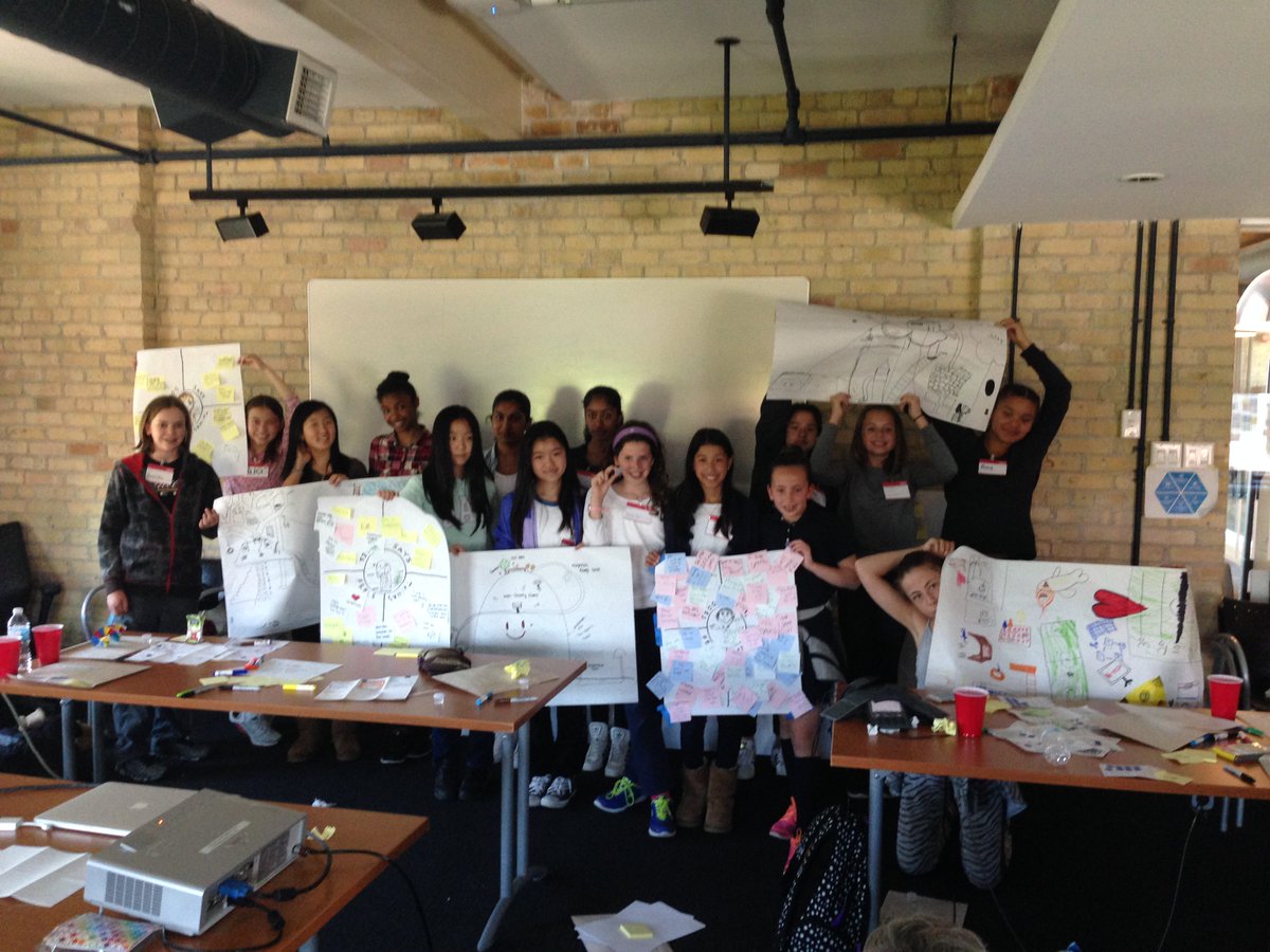 a_satoor's tweet photo. STEM workshop with some awesome girls @ IBM Toronto #IBMSTEM #NAOtheRobot https://t.co/egoXgL1CtD