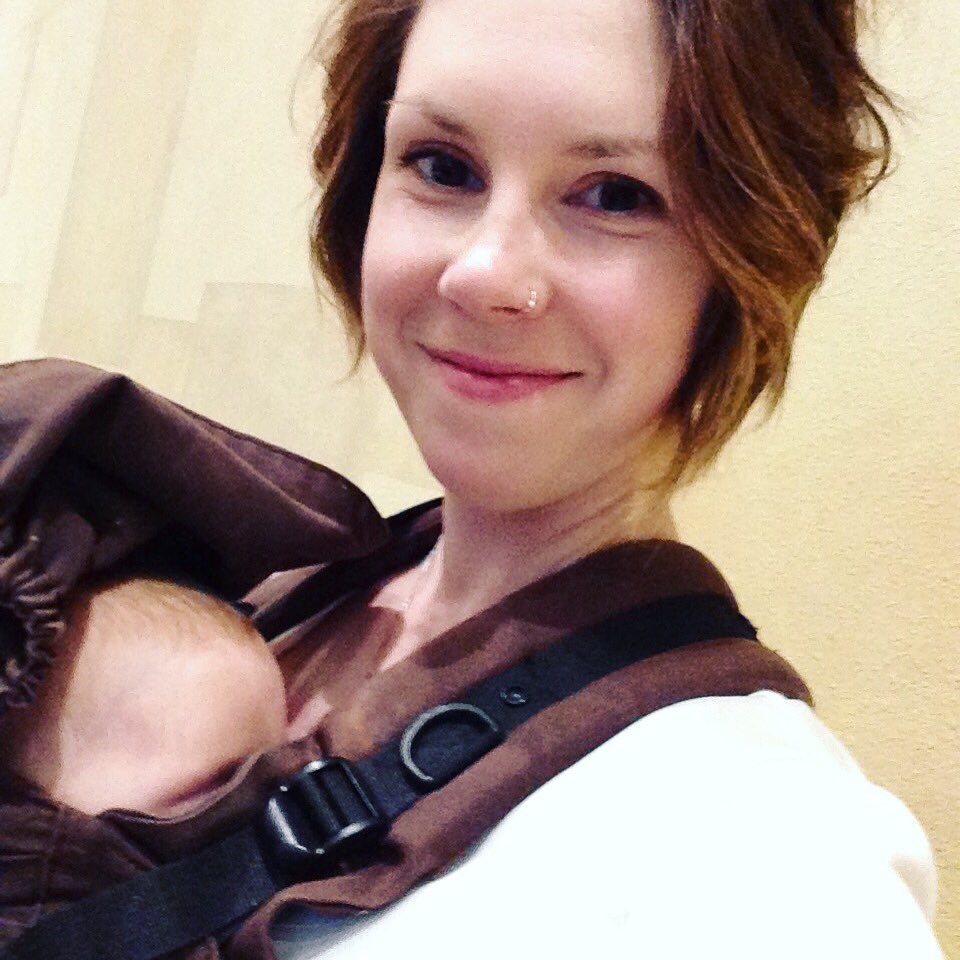 #CaspianGeorge is loving life today at the #aomconf #aom2016 #babywearingforthewin #babywearing