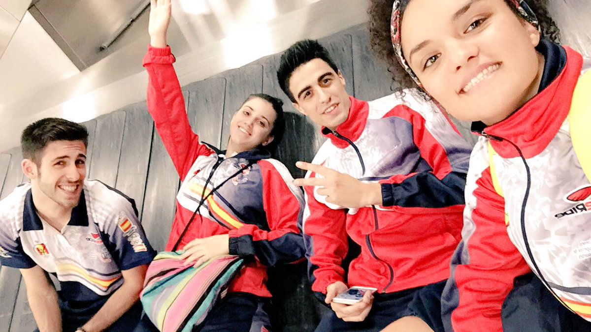 Llegamos a nuestro destino 🇨🇭!! Leyendo toda la fuerza que me mandáis!!! Así da gusto 😍💪🏻 #Europeo #tkd