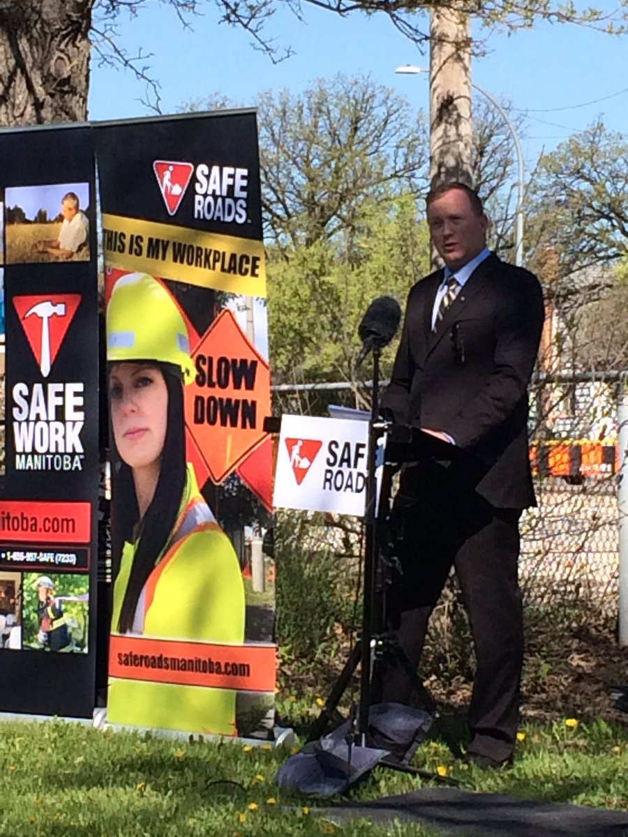 SAFERoadsMB's tweet photo. MLA Derek Johnson speaks at our spring campaign launch https://t.co/ySOCGEytyO