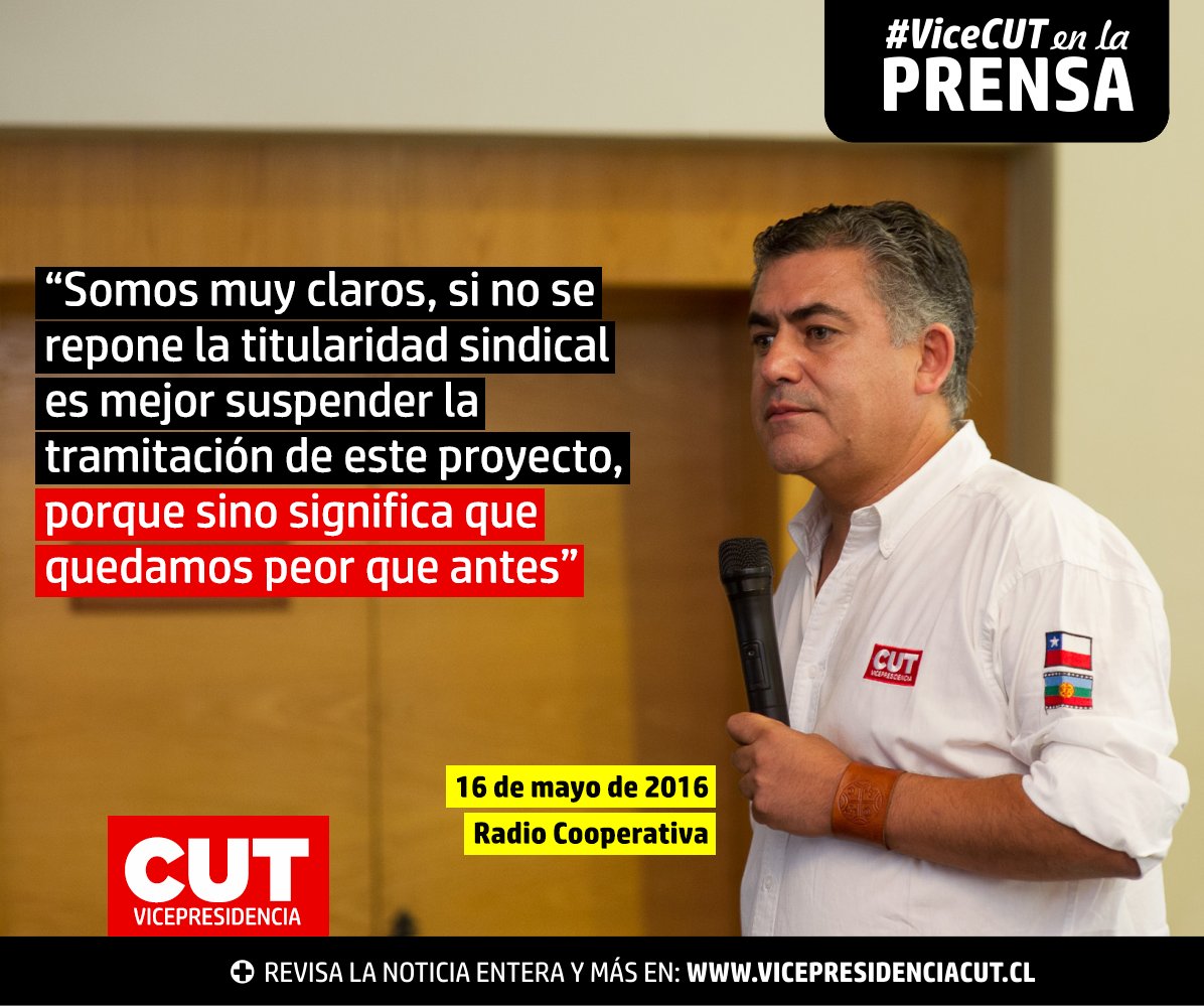 NDsindical's tweet photo. CUT: Si no se repone la titularidad sindical es mejor suspender la tramitación del proyecto> https://t.co/4zzNcwhutF https://t.co/KxTRtgElzA