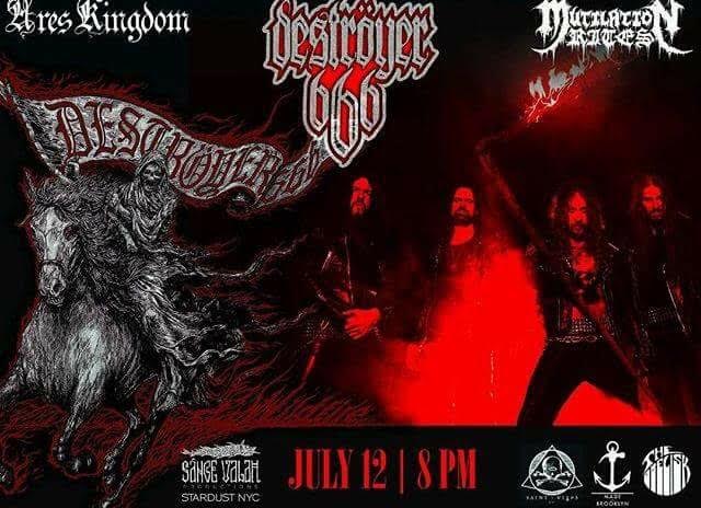 ArgentoRecords's tweet image. Killer show at @saintvitusbar in Brooklyn, NY on July 12! @Destroyer666AUS @mutilationrites #blackmetal #thrashmetal
