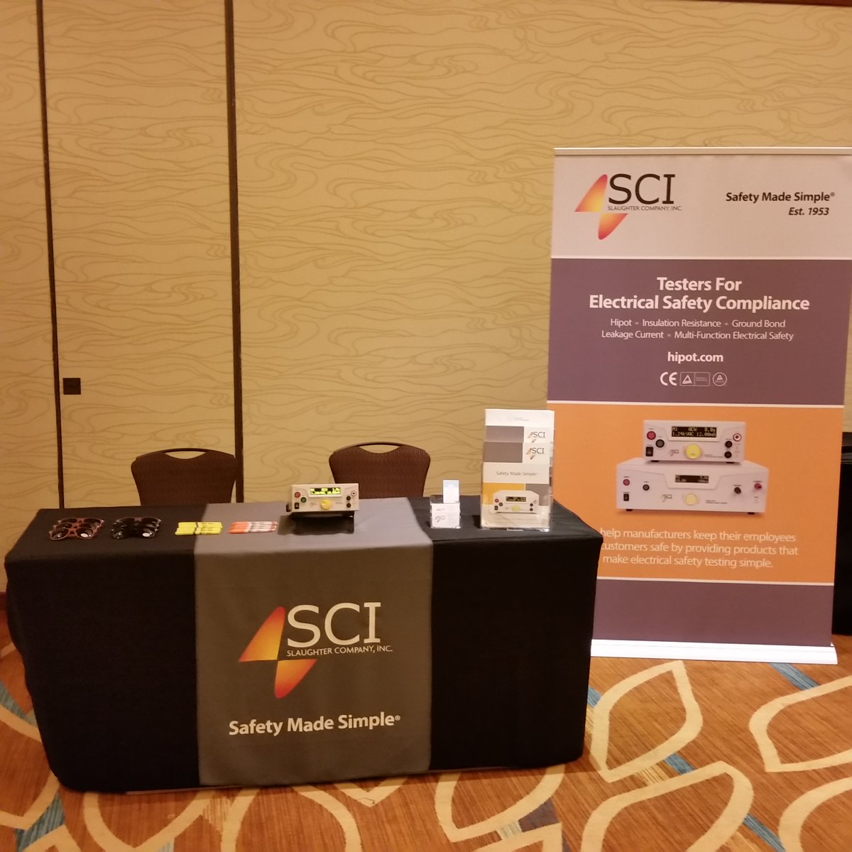 SCI_Safety's tweet image. Stop by our booth at the  #IEEE #PSES2016 show this week!  Ryan and Shannon are happy to talk #HipotTesting with you