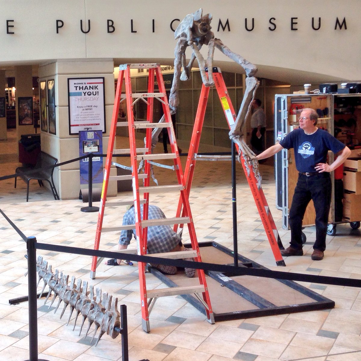 smrstorey's tweet photo. So sad to see my friends leave the @MKEPublicMuseum. It was fun to work with you. #LoveMyJob #BigIsHere? #BigIsGone https://t.co/OSbVtBqcoJ