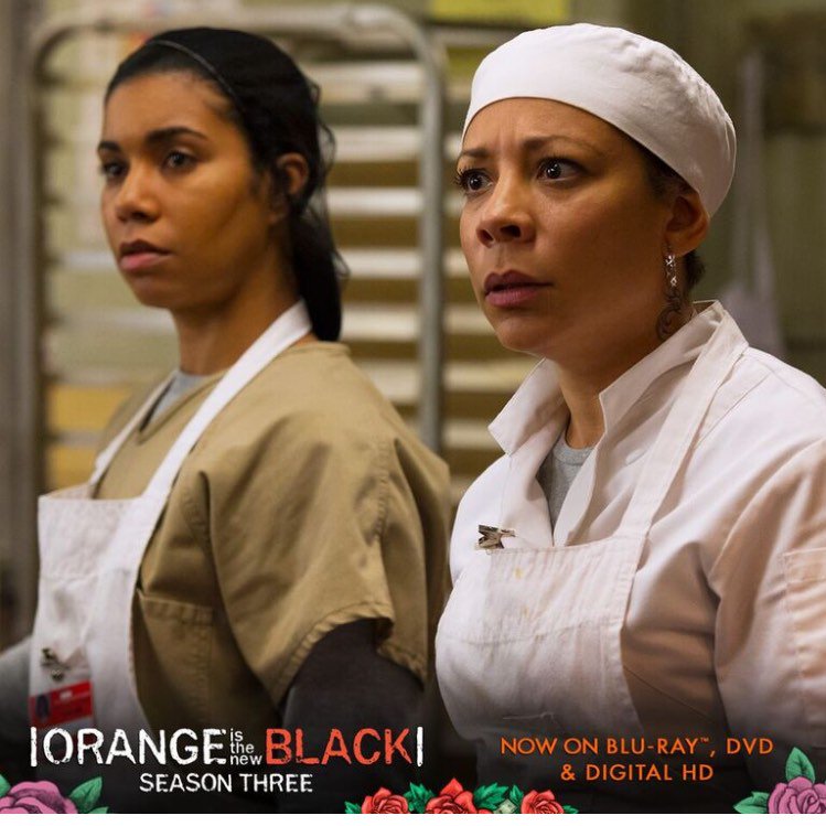 selenis_leyva's tweet photo. Did you get your copy of @OITNB season3? #OwnOrange today for behind the scenes moments, bloopers and more! #gloria https://t.co/tNSDg2IPJQ