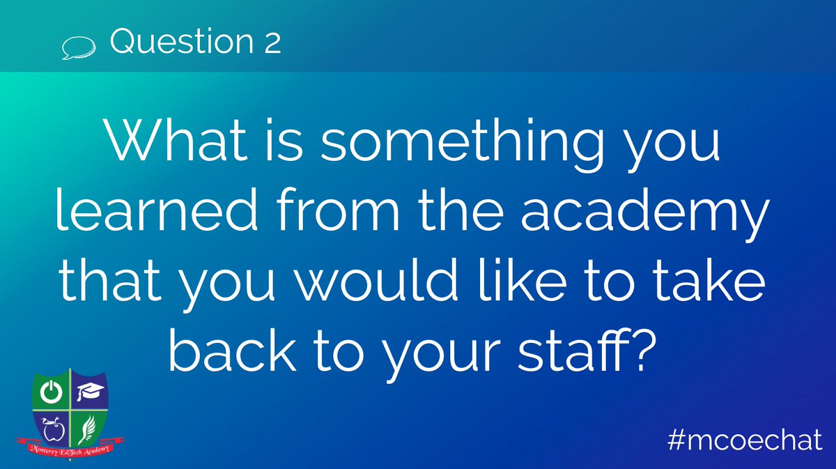 cogswell_ben's tweet image. Q2 is live!! #mcoechat