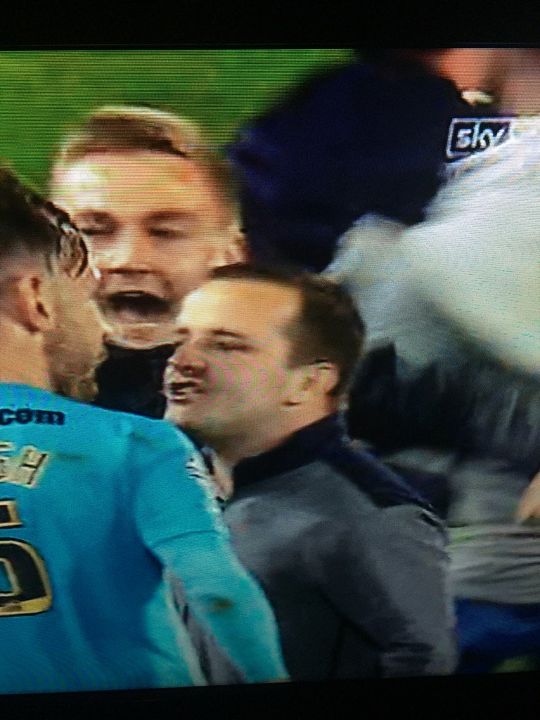 Look at this plank. Wonder if he gets a ticket to Wembley.