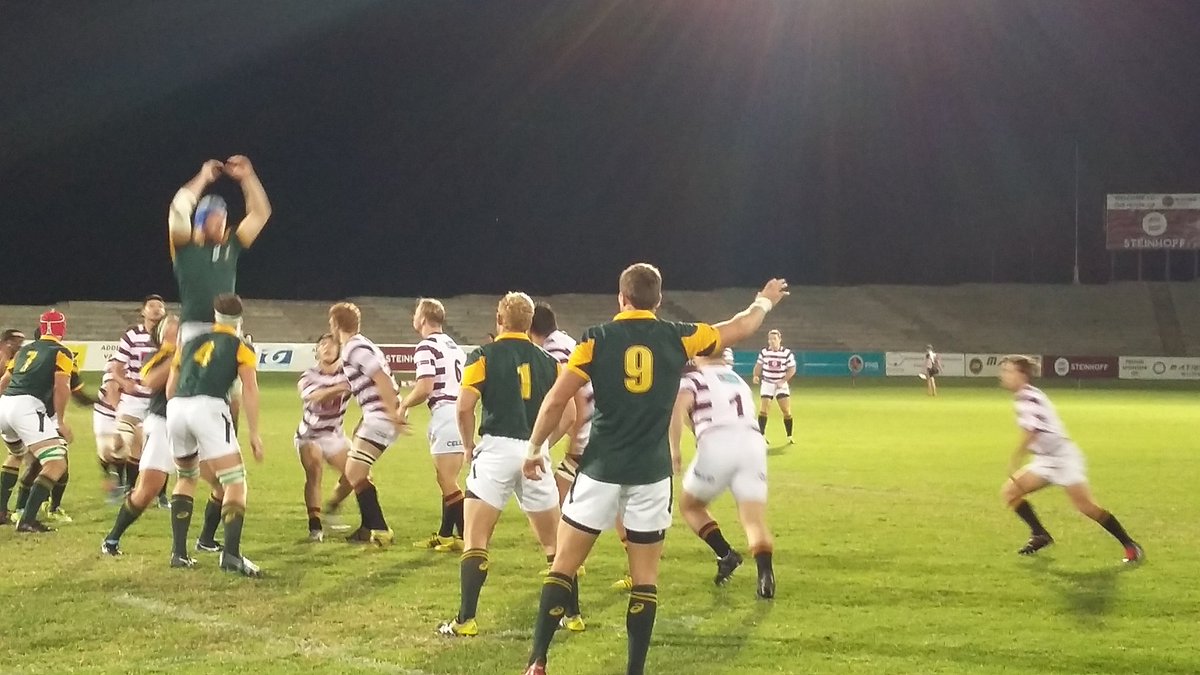 SAJuniorRugby's tweet photo. Game on between Junior Boks and Maties @Springboks https://t.co/uttJ5RhsIh