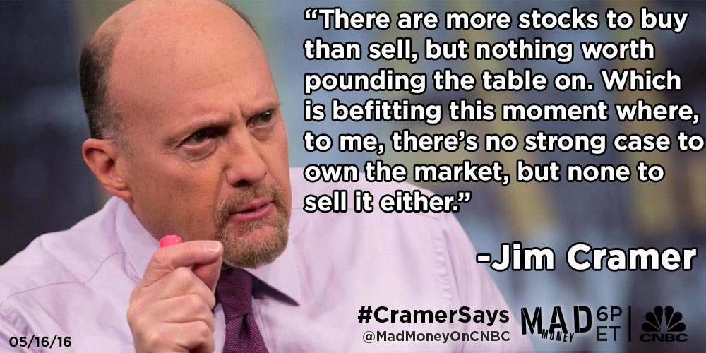 MadMoneyOnCNBC's tweet image. What's going on in this seesaw market? @jimcramer says it shouldn't scare you or thrill you