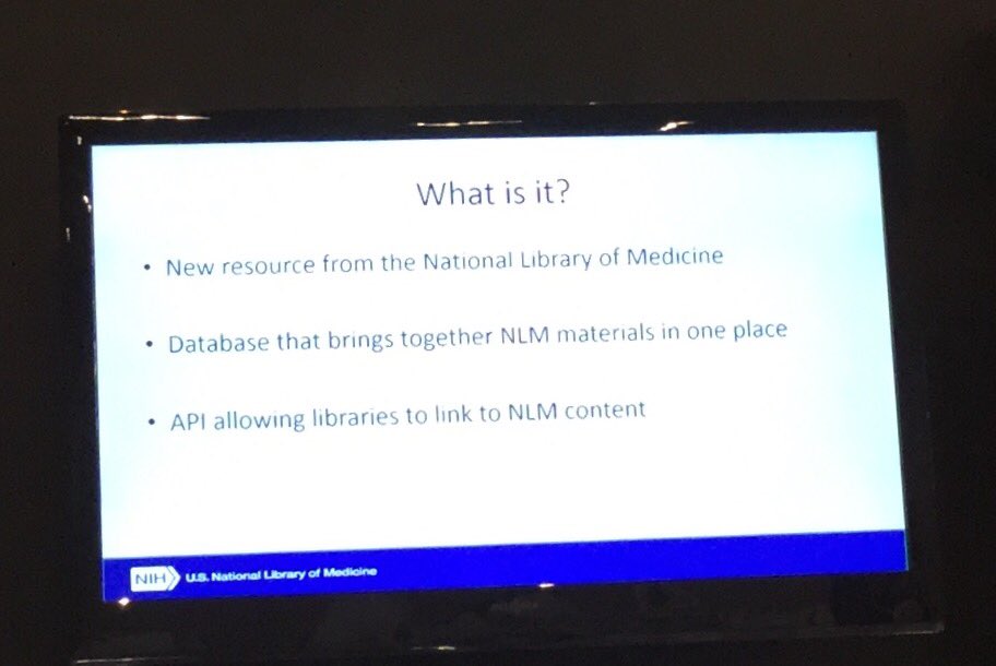 LibGirl09's tweet photo. NLM Learning Resources Database replaces distance ed page https://t.co/IOcimM0kFB #mlanet16 https://t.co/509fG3aXIY