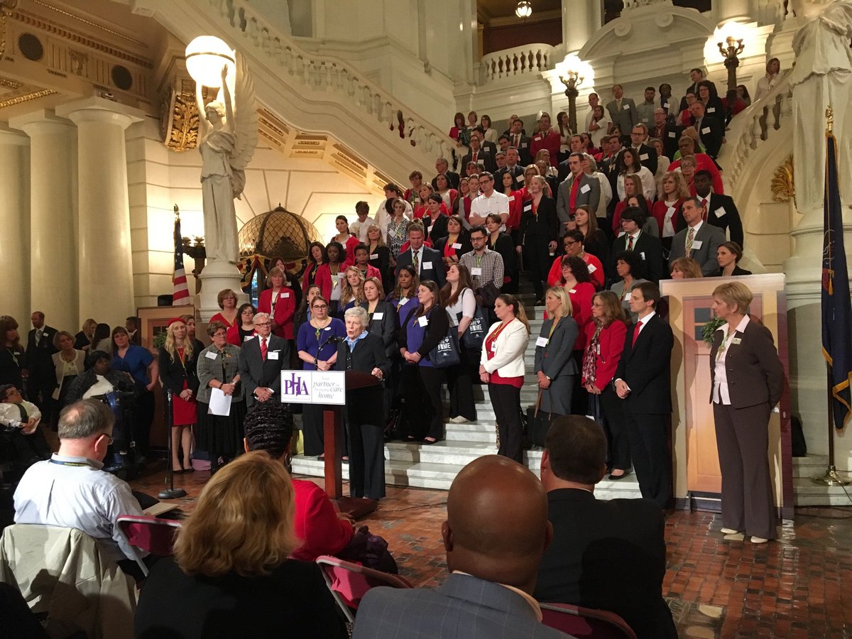 nesslaura's tweet image. 350 #homecare advocates on the steps 4 @PAHomecareAssoc Lobby Day. Thx @BayadaHHC for your support of  #careathome