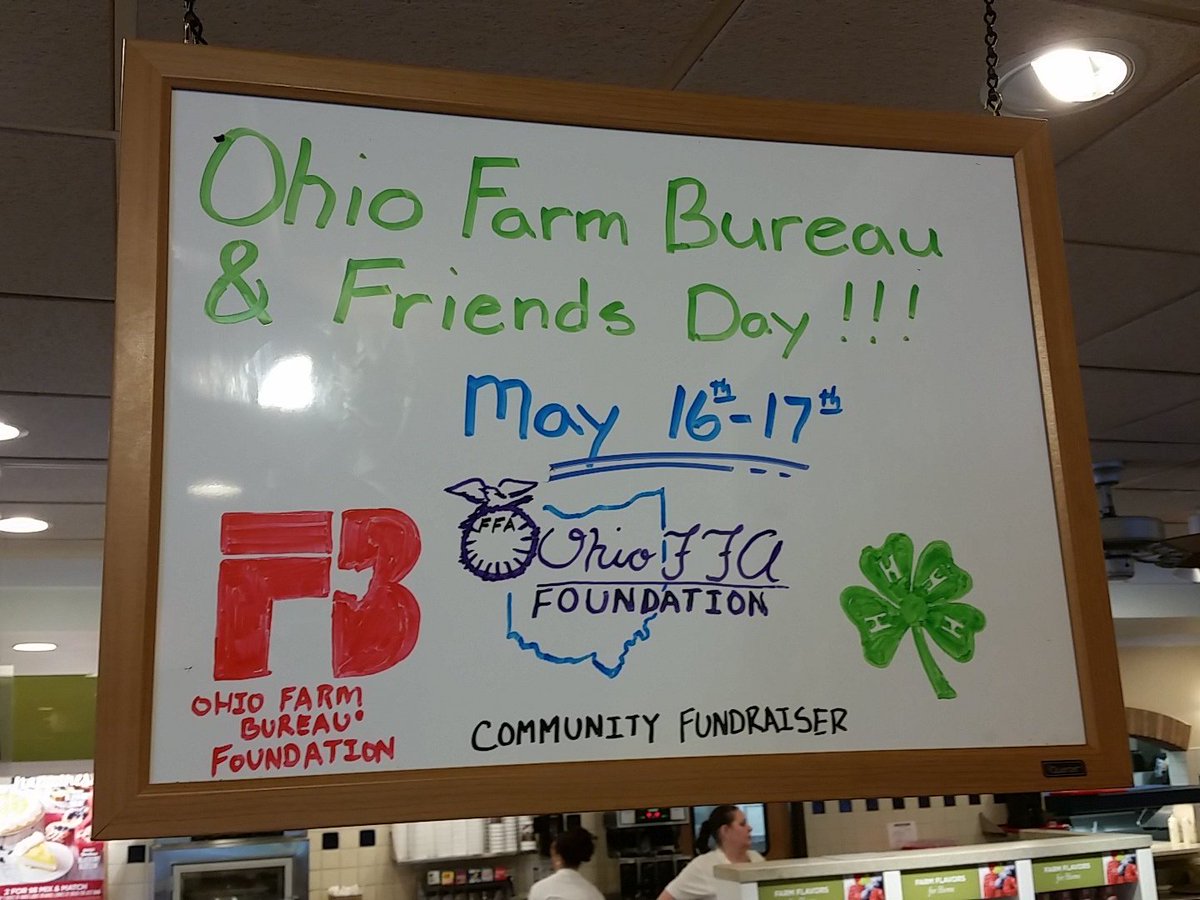 Steven_N_Berk's tweet photo. Such a cool welcome sign in the London @BobEvansFarms restaurant, thanks for welcoming us to support #BE4AG #ofbf https://t.co/D8OfkzAfO9