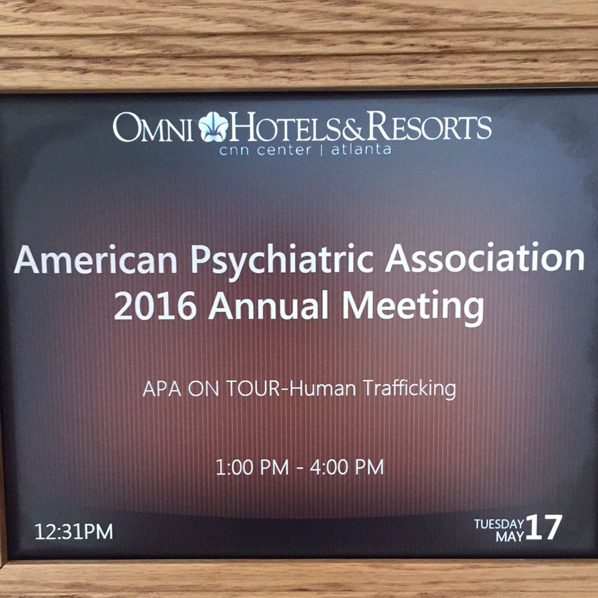 Dr. <a href="/RannaParekh/">Ranna Parekh, MD, MPH</a> giving the opening remarks for the APA on Tour: Human Trafficking and Mental Health. #APAAM16