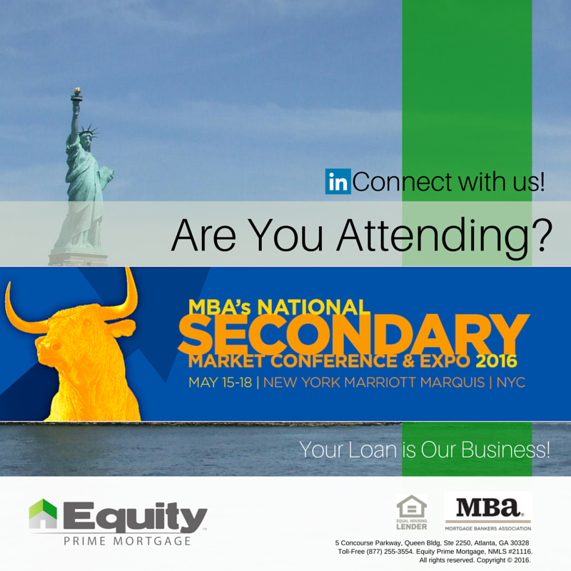 epmortgages's tweet photo. Are You Attending? We Are! #MBASecondary16 #NYC @MBAMortgage https://t.co/wCXLjOiiGH