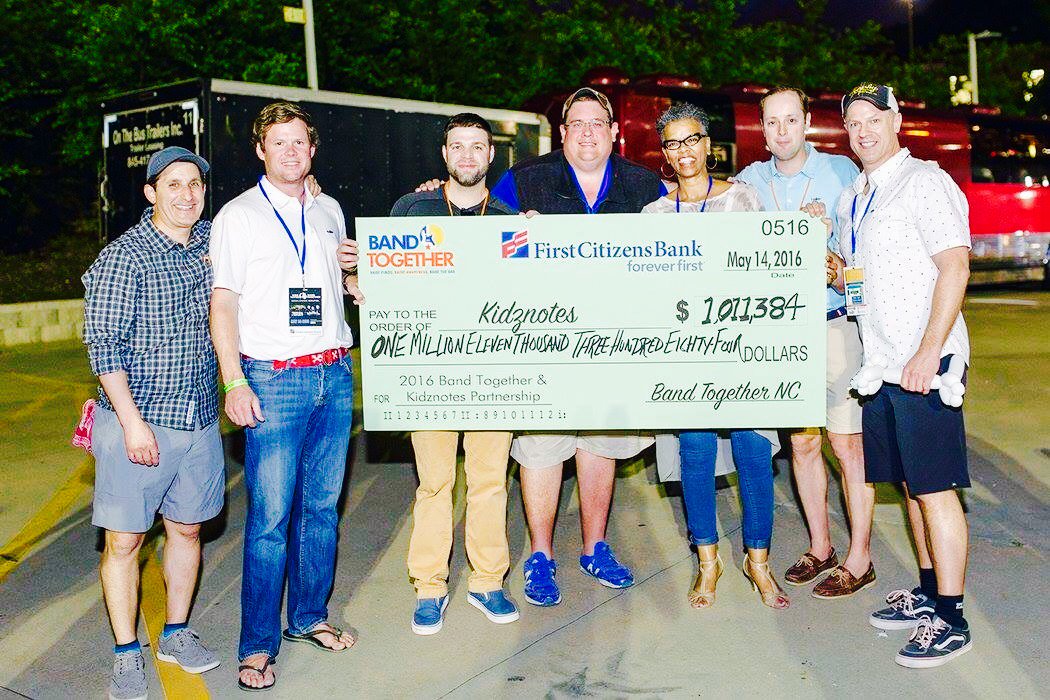 Congratulations to <a href="/BandTogetherNC/">Band Together</a> and Board President, our own Lee Whitman, on a great fund raising effort!