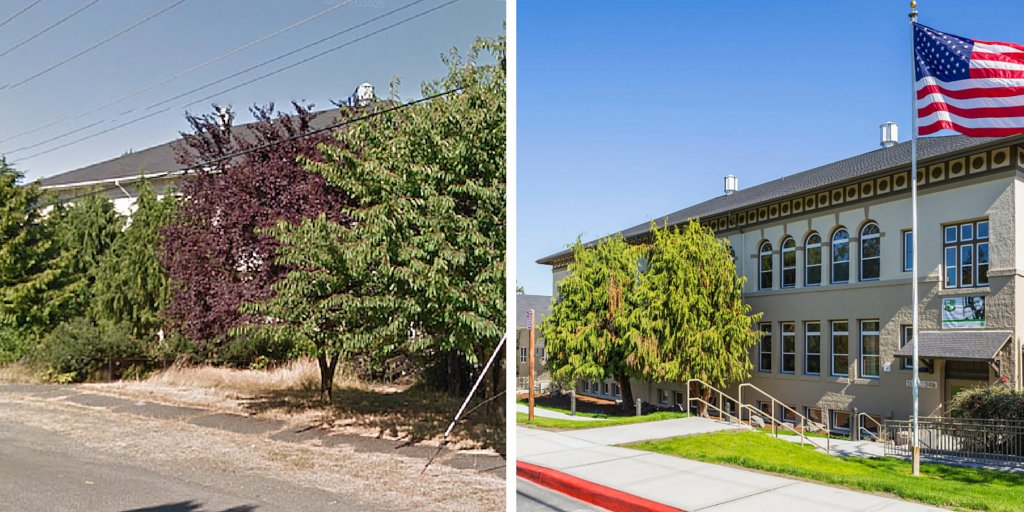 marybethlambert's tweet photo. How @wagreendot partnered with neighbors to bring life to a 100 yr school: https://t.co/g5T4LORvse #ProgressInK12 https://t.co/teFlPfswJN