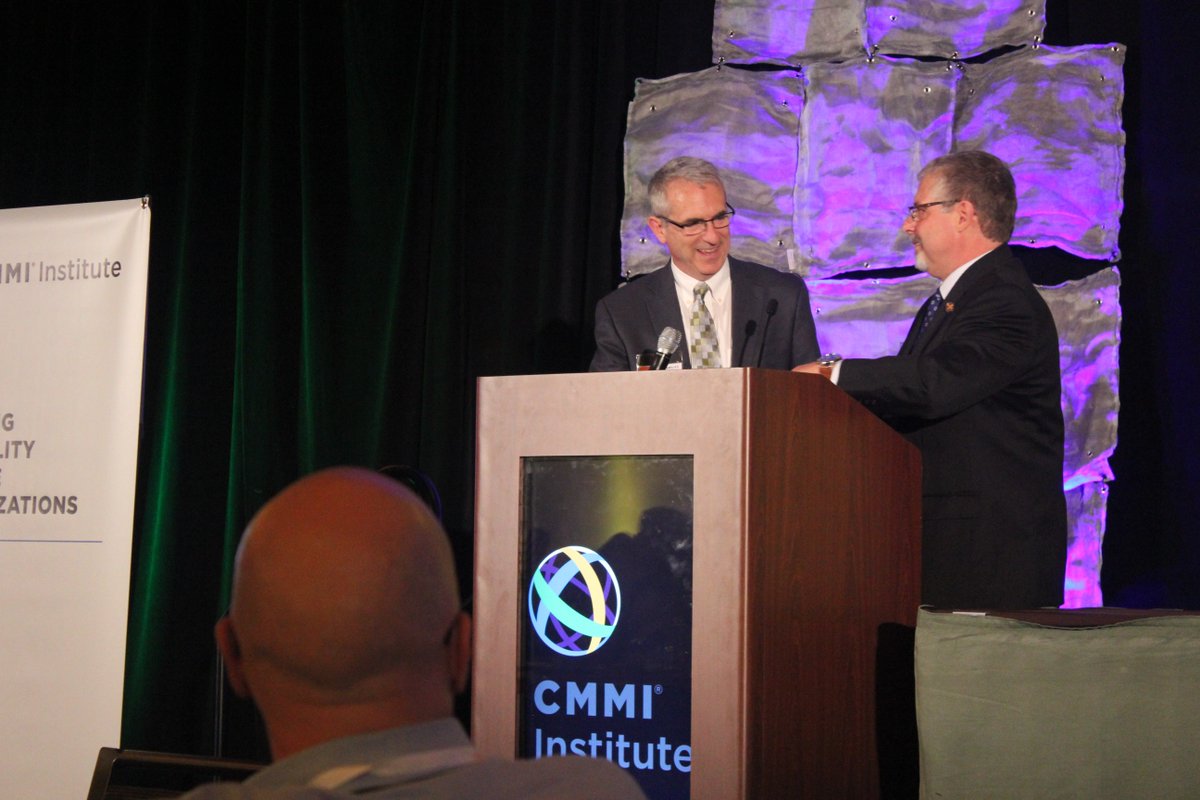 TCagley's tweet photo. RT @CMMIAppraiser: Intro to the winner of the 2016 Capability Challenge w/ @TCagley at #capabilitycounts2016 #CMMI https://t.co/9qNYpYJmKD