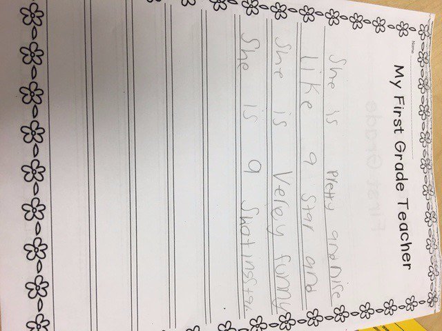 MsViverito's tweet photo. My sweet students know how to put a smile on my face! #happyclassrooms #firstgrade https://t.co/YUOaHr7LTF