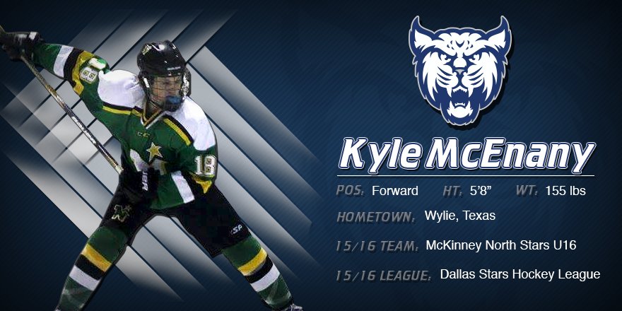 NHIceCats's tweet photo. We are proud to announce the signing of Kyle McEnany for this upcoming season! #NHIcecats https://t.co/MEDitkBAne
