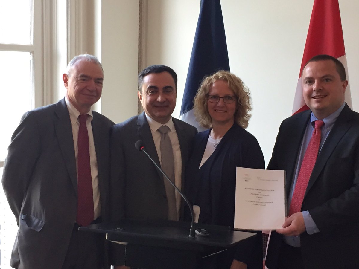 Entente de partenariat avec l'Académie de Rennes@csviamonde.ca