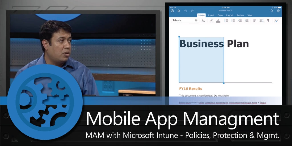 MSFTMechanics's tweet photo. Set policies, users download apps, #Intune deploys automatically. Take a look at #MAM https://t.co/9Z9qoVw62r https://t.co/ZiunGTqZtq