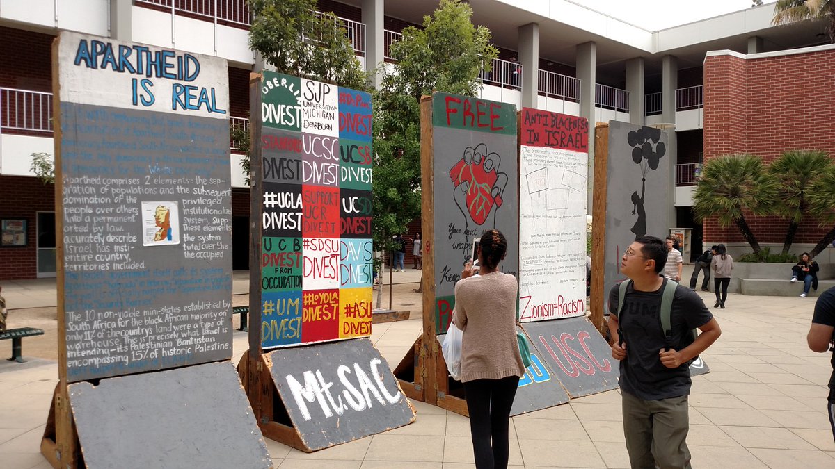SAConScene's tweet photo. Culture Shock &amp; the Muslim Student assoc. bring awareness to Israel &amp; Palestinian Conflict at Bldg. 26 #SOSMtSAC https://t.co/khwXCosKp5