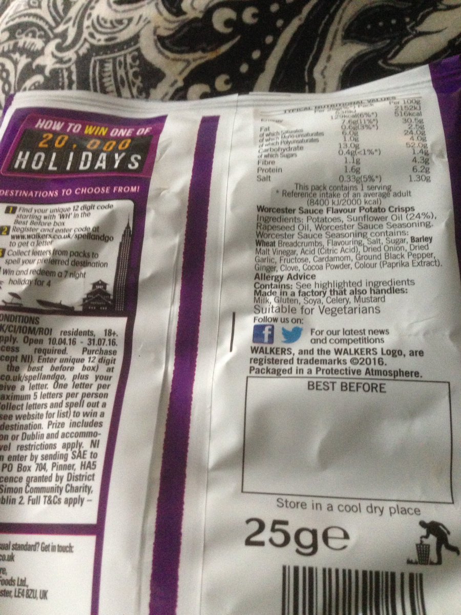 bennhba's tweet photo. @walkers_crisps no code 😱😱 https://t.co/klheo2dXpM