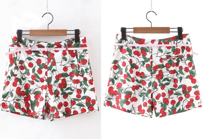 NUEVA COLECCIÓN: Shorts estampados de cereza, SÓLO 19€