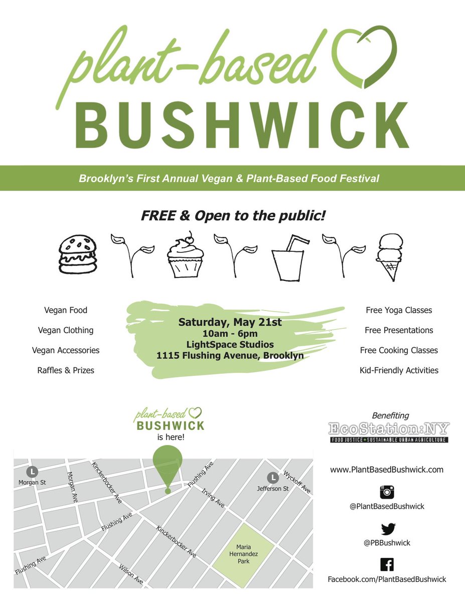 vegansaurus's tweet photo. Plant-Based Bushwick is Saturday: Free all-vegan food festival in Brooklyn! https://t.co/PAOZX9ibDE #pbbushwick https://t.co/GwImvHkyhr