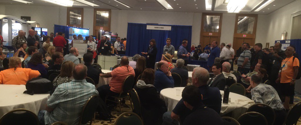 phil_mccul's tweet photo. "Passport for Prizes" draws a big crowd at #commons16 exposition. #ibmi https://t.co/7SlU7Jaz1A