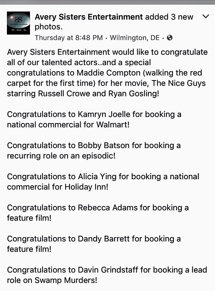 BobbyBatson06's tweet photo. Excited about my recurring role! #averySisters #ase #BobbyBatson #actorslife #pilotseason https://t.co/WRcl2Oe8IN