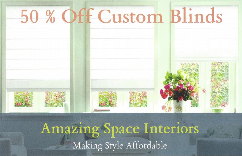AmazingSpaceInt's tweet photo. Our Blind Sale is back! @MaxxmarWindow 50% off #blinds #homedecor #amazeyourspace https://t.co/Ixnsum9CVa