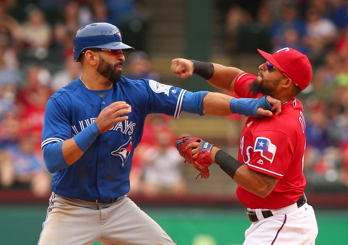 SportsCenter's tweet photo. THIS JUST IN: MLB suspends Rougned Odor 8 games for his role in brawl Sunday. He will appeal. (via @MLBNetwork) https://t.co/6bwels44Bu