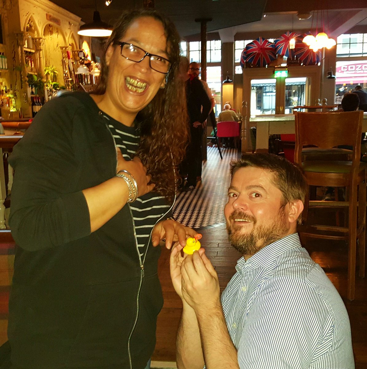 TheNewOSP's tweet photo. Tuesday Quiz Night! Westenders having a go at this week's Social Media Challenge #masterneil @QuizCoconut https://t.co/YBU1KhWDVc