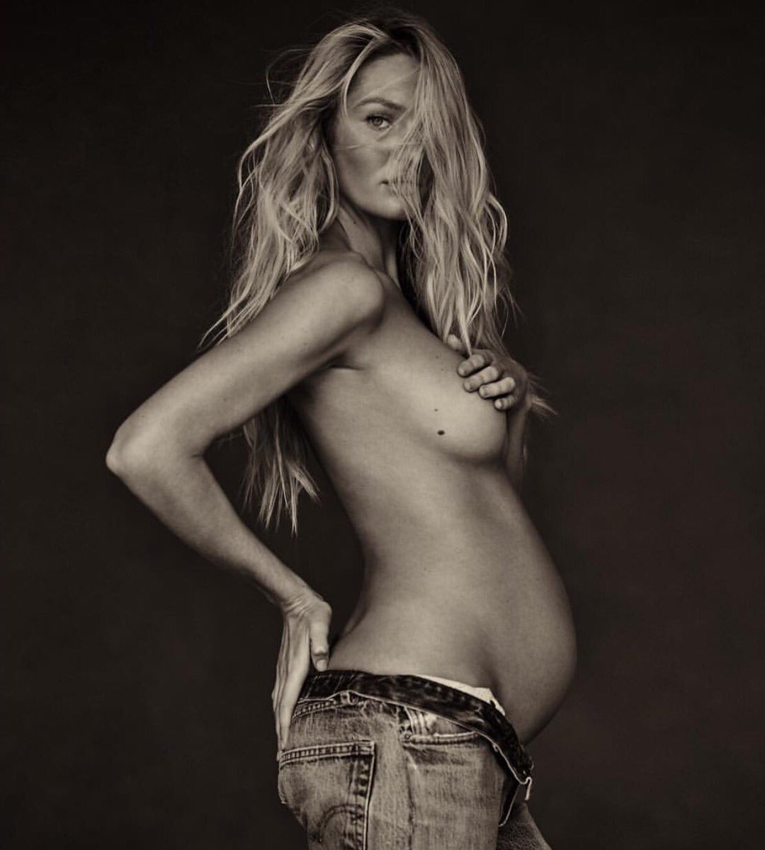 Proud mother to be Candice Swanepoel (@AngelCandice) with her little baby-boy. Congratulations. #MotherHood