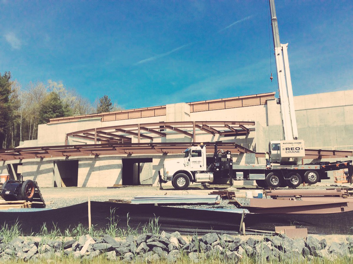 ReoWeldingCo's tweet photo. #BrandonWang residence in #Philmont #NY #ReoCrane #ironandbraun https://t.co/3Uv3BKI2zd