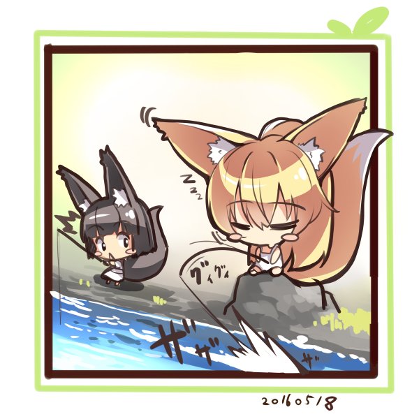 深夜のひっそり落書き!
キツネ子の日常里帰り編五コマ目です。
寝る前のちょっとの時間の日課になってます。
他のも描きたいものが結構ありますなー。
落書きしてないで1枚絵塗らなきゃ。