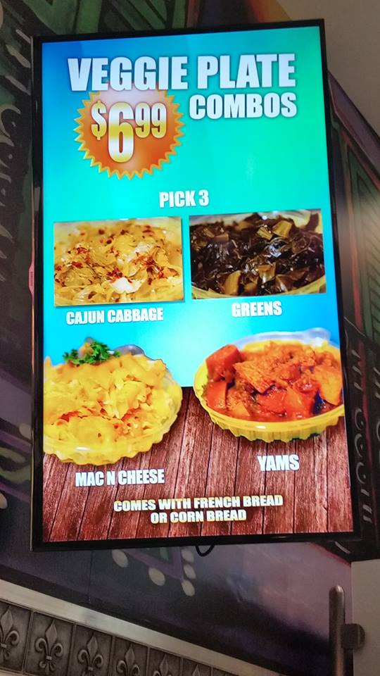 bhcplive's tweet photo. If you're having a #meatless lunch, we've got the perfect place! #cajunflava #cafecreole #diningcourt https://t.co/aZnSMsO8Uj