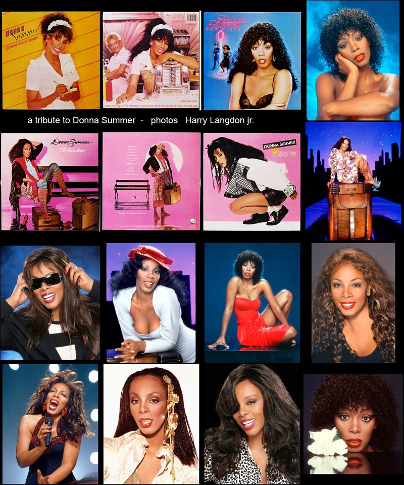 HLisHOLLYWOOD's tweet photo. A loving #photocompilation memorializing his friend @TheDonnaSummer #QueenofDisco from sessions w/ #HarryLangdon. https://t.co/JBKpk3RWhS