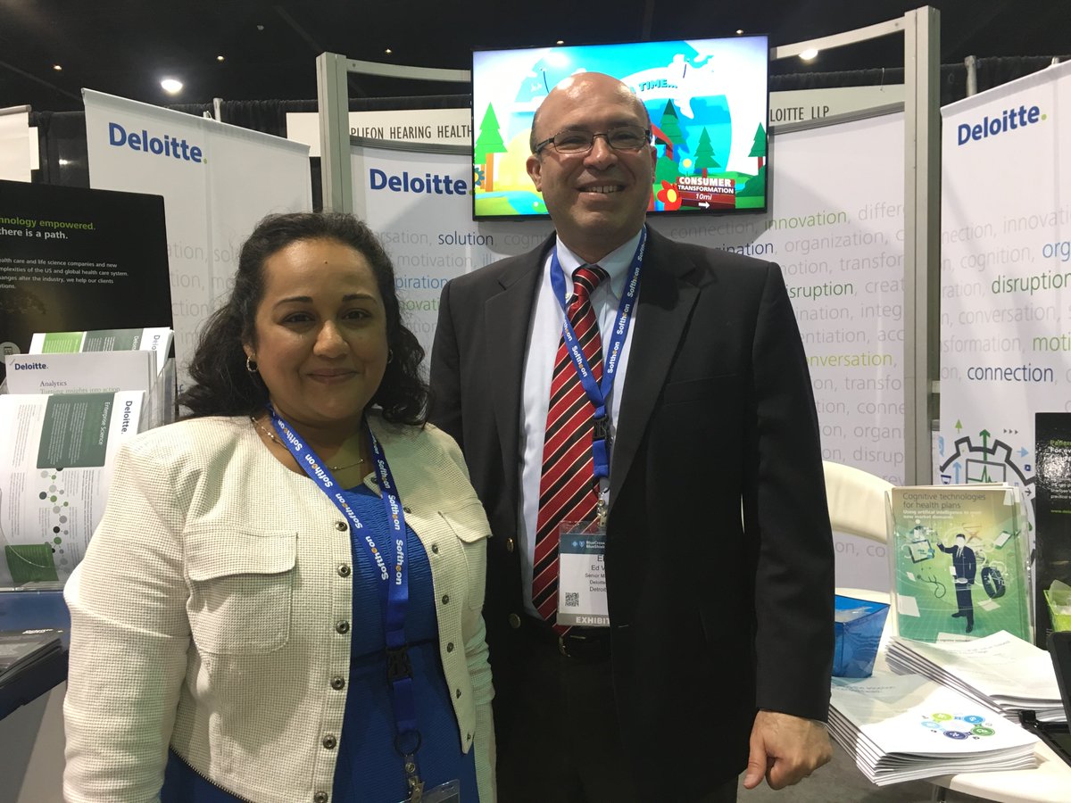 Softheon's tweet photo. Networking with our friends from @Deloitte at the #BlueNationalSummit sporting our @Softheon lanyards. https://t.co/HM2PFJBcTx