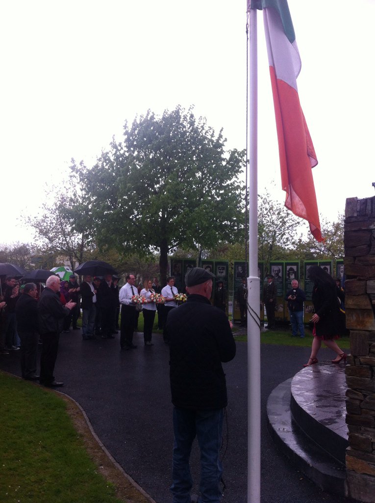brazomcl's tweet photo. Dignified remembrance of Jim Gallagher 3rd batt Derry Brigade https://t.co/raC3rzMZSP