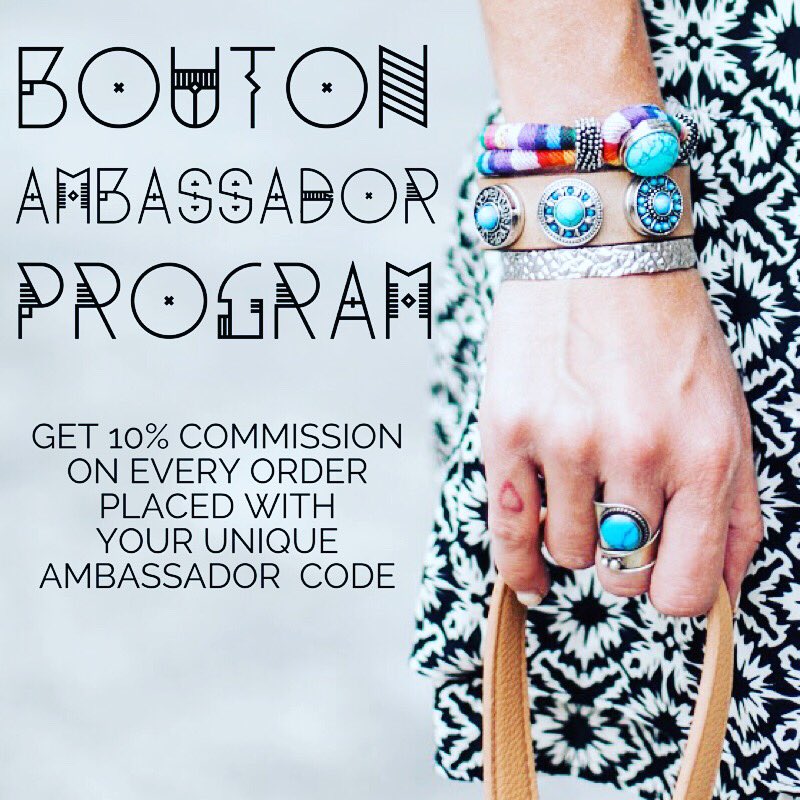 BoutonBracelets's tweet photo. Make some extra cash with your love for Bouton. Apply through link in bio. #Entrepreneur #TuesdayMotivation https://t.co/YaPvqCx5mm