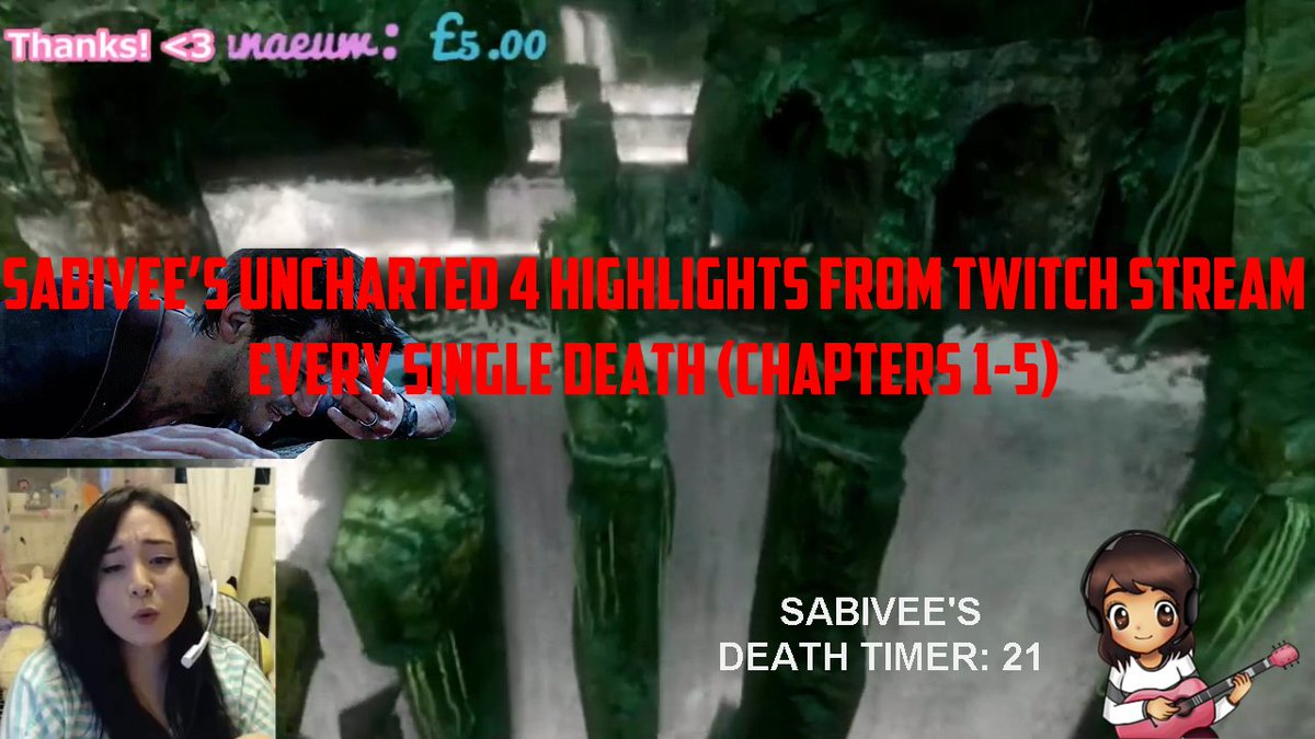 aznpikachu215's tweet photo. #Uncharted4 death count video from @Sabivee! Enjoy!
#Uncharted4Lockers #VideoGame #playsation4 #pst4 https://t.co/5r27tmkoC4