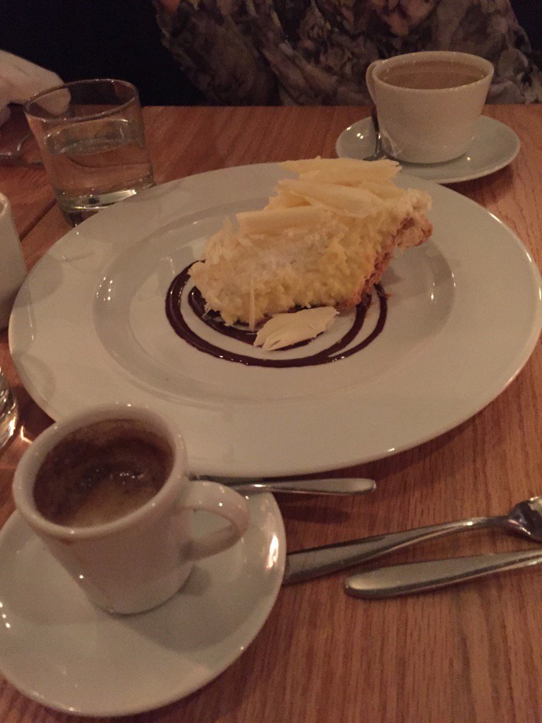 The coconut cream pie at #Scaramouche restaurant --and the food and service--remain at a peak.
