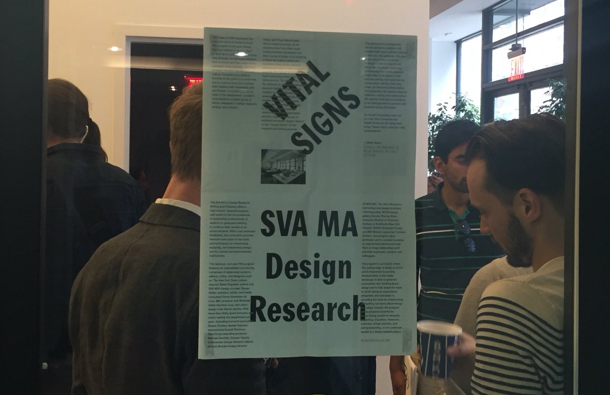 DCrit's tweet photo. Come continue the convo about #designresearch after our #VitalSigns Ideas Festival! Stop by @DCrit at 6pm! #Dcrit https://t.co/uHV59EiRi7