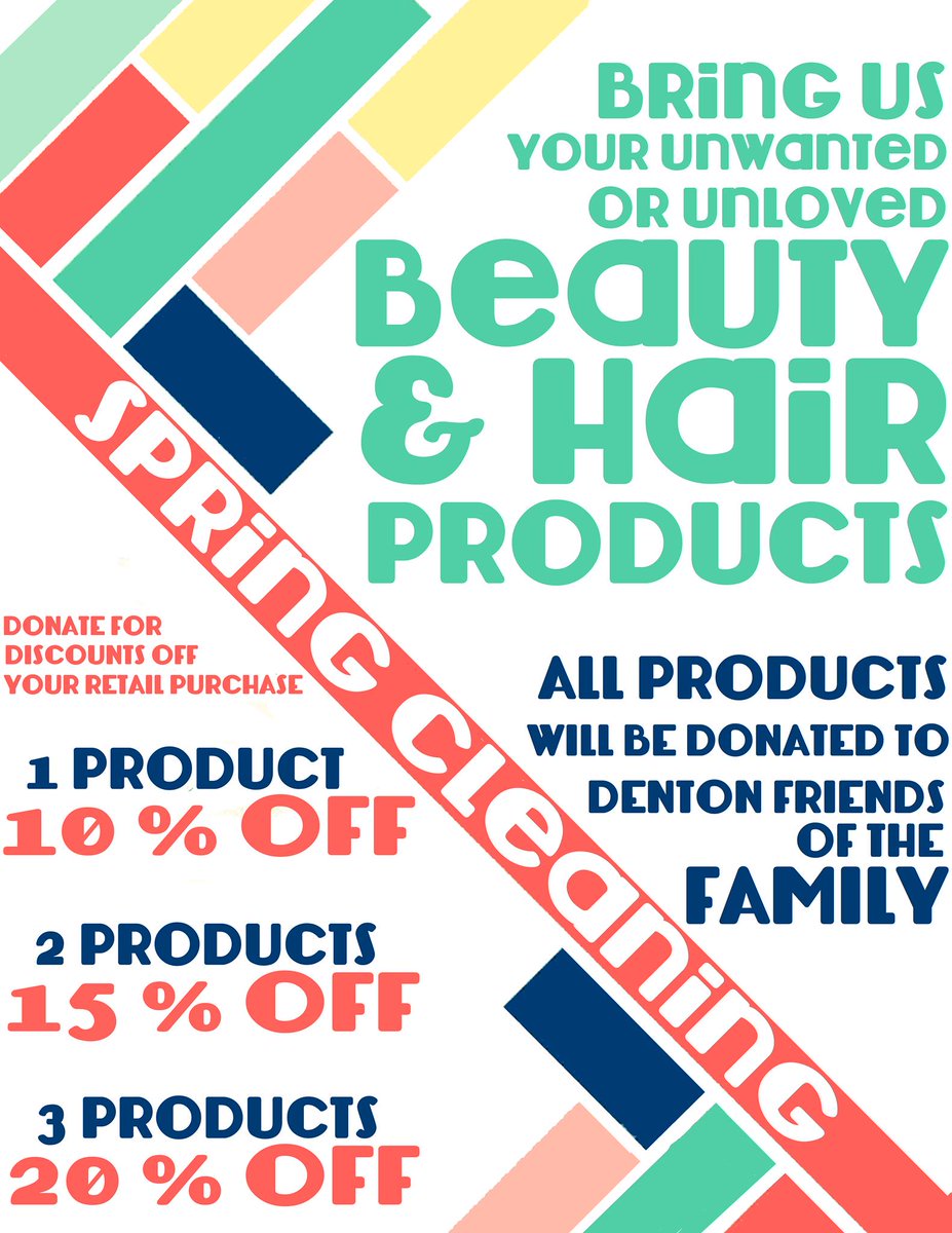Bring us all your unwanted or unloved products to donate, and replace them with ones you love at a discount!