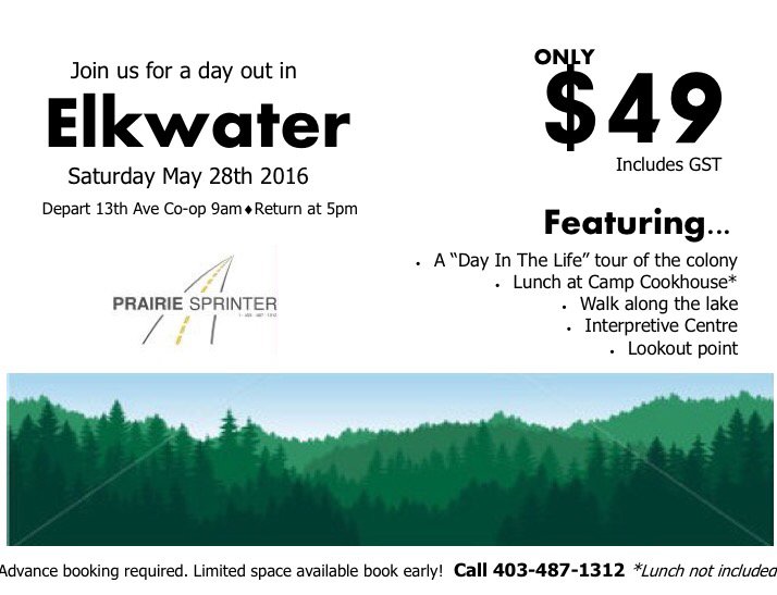 prairiesprinter's tweet image. Ever wondered what life is like on a #Hutterite Colony? Join us May 28th for a tour! #medhat