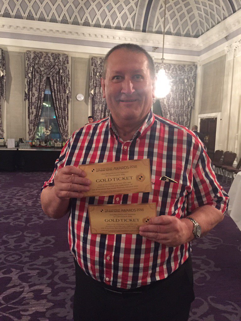 ChantalWauters2's tweet image. We won the quiz and got ourselves a free ticket to the testing awards! National #SoftwareTestingConference.